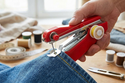 🧵 Handy Sewing Machine – Portable Handheld Stitching Tool Quick Repairs & Emergency Stitching Stapler Sewing Machine