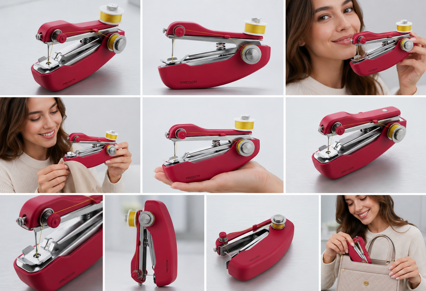 🧵 Handy Sewing Machine – Portable Handheld Stitching Tool Quick Repairs & Emergency Stitching Stapler Sewing Machine